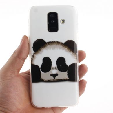 Силиконовый (TPU) чехол Deexe Life Style для Samsung Galaxy A6+ 2018 (A605) - Lovely Panda