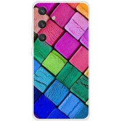 Силіконовий (TPU) чохол Deexe Life Style для Samsung Galaxy S24 (S921) - Colorful Block