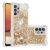 Силіконовий (TPU) чохол Deexe Liquid Glitter для Samsung Galaxy A32 (А325) - Gold Hearts