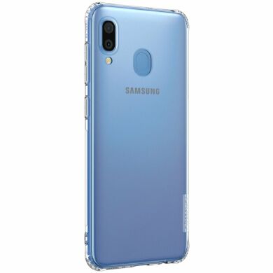 Силиконовый (TPU) чехол NILLKIN Nature для Samsung Galaxy A30 (A305) / A20 (A205) - White