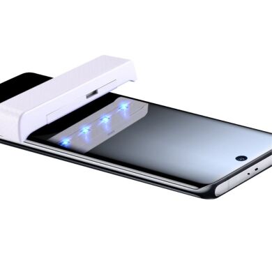 Защитное стекло AMORUS 3D Curved UV для Samsung Galaxy S20 Plus (G985) (с лампой UV)