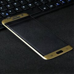 Защитное стекло IMAK 3D Curved Full Cover для Samsung Galaxy S7 Edge (G935) - Gold