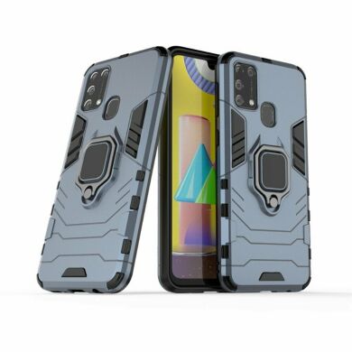 Защитный чехол Deexe Hybrid Case для Samsung Galaxy M31 (M315) - Blue