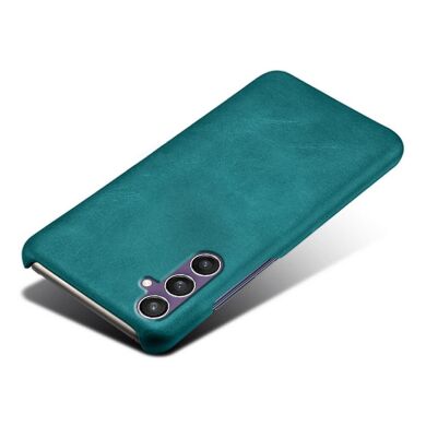 Защитный чехол Deexe Leather Back Cover для Samsung Galaxy S23 FE - Green