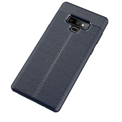 Защитный чехол Deexe Leather Cover для Samsung Galaxy Note 9 (N960) - Dark Blue