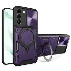 Захисний чохол Deexe Magnetic Space для Samsung Galaxy S22 (S901) - Purple