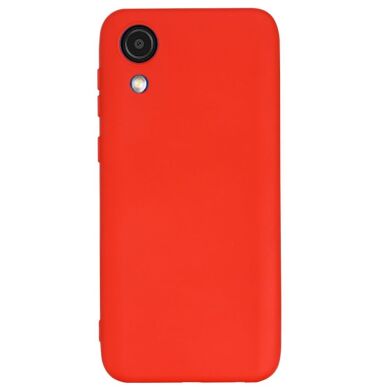 Защитный чехол Deexe Silicone Case для Samsung Galaxy A03 Core (A032) - Red