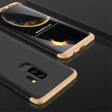 Защитный чехол GKK Double Dip Case для Samsung Galaxy S9+ (G965) - Black / Gold