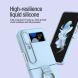 Защитный чехол NILLKIN CamShield Silky Silicone Case (FF) для Samsung Galaxy Flip 4 - Blue. Фото 11 из 17