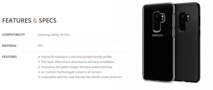 Захисний чохол SGP Liquid Crystal для Samsung Galaxy S9 Plus (G965) - Black