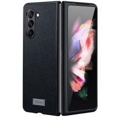 Захисний чохол SULADA Leather Case (FF) для Samsung Galaxy Fold 5 - Black