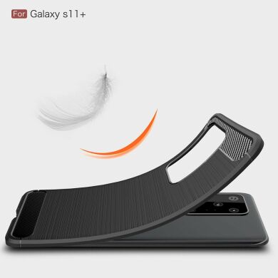 Защитный чехол UniCase Carbon для Samsung Galaxy S20 Ultra (G988) - Black
