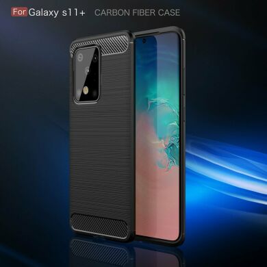 Защитный чехол UniCase Carbon для Samsung Galaxy S20 Ultra (G988) - Black