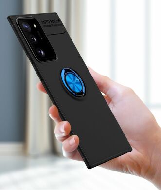 Защитный чехол UniCase Magnetic Ring для Samsung Galaxy Note 20 Ultra (N985) - Black / Blue