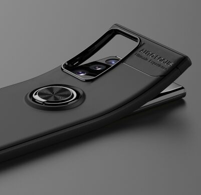 Защитный чехол UniCase Magnetic Ring для Samsung Galaxy Note 20 Ultra (N985) - Black / Blue