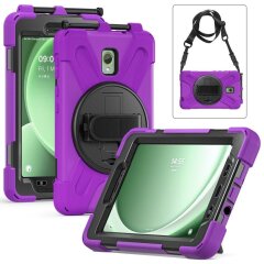 Защитный чехол Deexe Hand Grip X для Samsung Galaxy Tab Active 5 (X306) - Purple