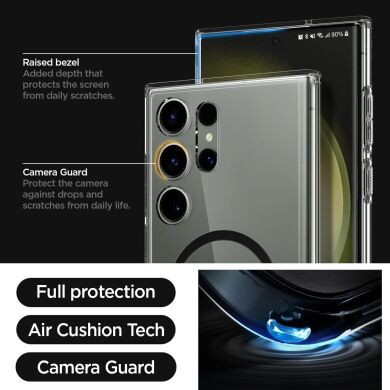Защитный чехол Spigen (SGP) Ultra Hybrid OneTap Ring для Samsung Galaxy S23 Ultra (S918) - Black