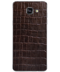 Кожаная наклейка Glueskin Dark Brown Croco для Samsung Galaxy A3 (2016)