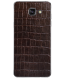 Кожаная наклейка Glueskin Dark Brown Croco для Samsung Galaxy A3 (2016). Фото 1 из 3