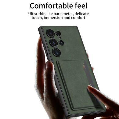 Защитный чехол GKK Leather Case для Samsung Galaxy S24 Ultra - Brown