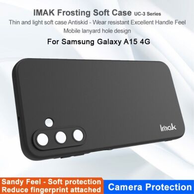 Силиконовый (TPU) чехол IMAK UC-3 Series для Samsung Galaxy A15 (A155) - Black