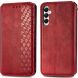 Чехол Deexe Rhombus Wallet для Samsung Galaxy A05s (A057) - Red. Фото 1 из 6
