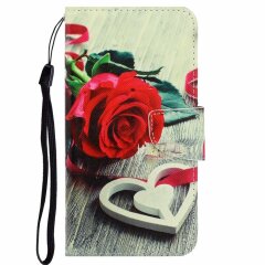 Чохол-книжка Deexe Color Wallet для Samsung Galaxy M11 (M115) - Red Rose