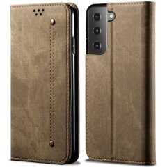 Чехол-книжка UniCase Jeans Wallet для Samsung Galaxy S21 (G991) - Khaki