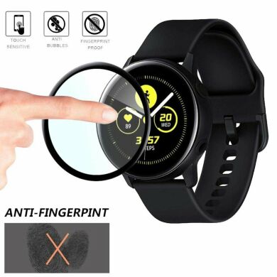Комплект стекол Deexe Full Glue Coverage для Samsung Galaxy Watch Active - Black