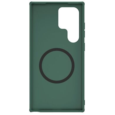 Пластиковый чехол NILLKIN Frosted Shield Pro Magnetic для Samsung Galaxy S24 Ultra - Green