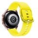 Ремешок Deexe Soft Silicone для  Samsung Galaxy Watch 3 (41mm) - Yellow. Фото 1 из 4