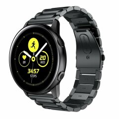 Ремінець Deexe Stainless Steel для Samsung Watch Active - Black