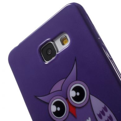 Силиконовая накладка Deexe Life Style для Samsung Galaxy A3 (2016) - Owls on a Branch