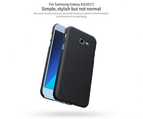 Пластиковий чохол NIILKIN Frosted Shield для Samsung Galaxy A3 2017 (A320) + плівка, Білий