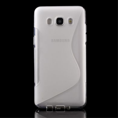 Силиконовая накладка Deexe S Line для Samsung Galaxy J7 2016 (J710) - Transparent
