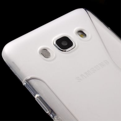 Силиконовая накладка Deexe S Line для Samsung Galaxy J7 2016 (J710) - Transparent