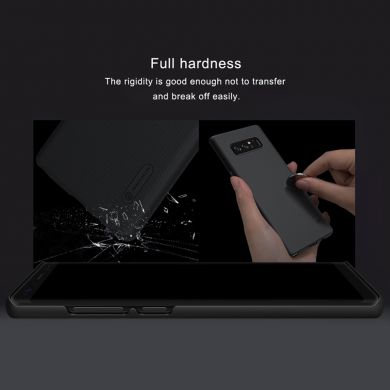 Пластиковый чехол NILLKIN Frosted Shield для Samsung Galaxy Note 8 (N950) + пленка - Black