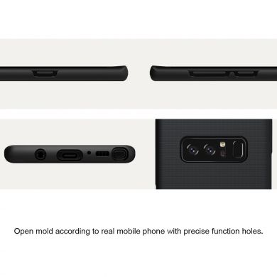 Пластиковый чехол NILLKIN Frosted Shield для Samsung Galaxy Note 8 (N950) + пленка - Black