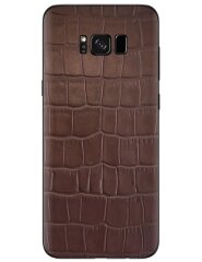 Кожаная наклейка Glueskin Brown Croco для Samsung Galaxy S8 Plus (G955)