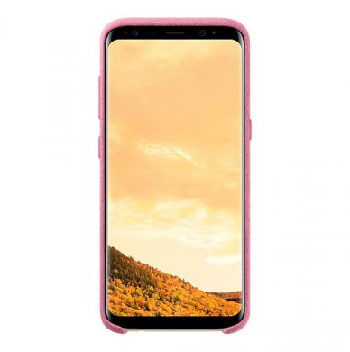 Кожаный чехол Alcantara Cover для Samsung Galaxy S8 (G950) EF-XG950APEGRU - Pink