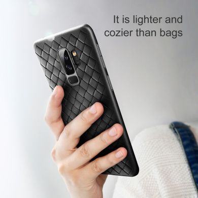 Силиконовый чехол BASEUS Woven Texture для Samsung Galaxy S9 (G960) - Black
