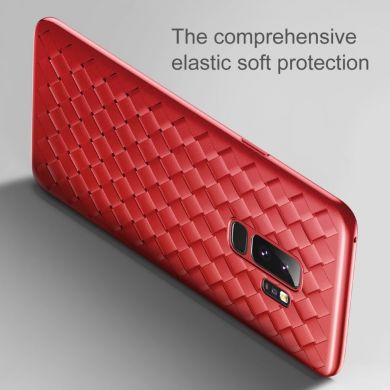 Силиконовый чехол BASEUS Woven Texture для Samsung Galaxy S9 (G960) - Red