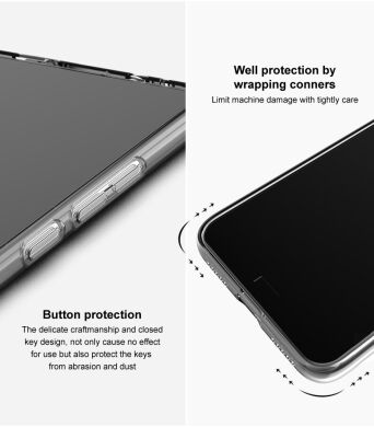 Силіконовий (TPU) чохол IMAK UX-5 Series для Samsung Galaxy S21 - Transparent