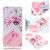 Силиконовый чехол UniCase 3D Diamond Pattern для Samsung Galaxy A7 2018 (A750) - Pink Flower and Marble Pattern