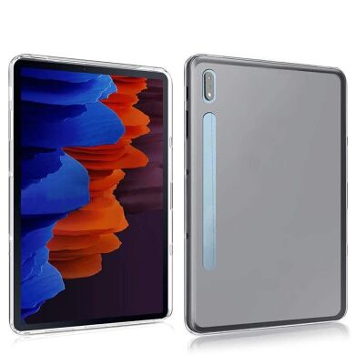 Силіконовий чохол Deexe Silicone Fit для Samsung Galaxy Tab S7 Plus (T970/975) / S8 Plus (T800/806) - Transparent