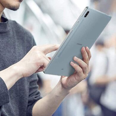 Силиконовый чехол Deexe Silicone Fit для Samsung Galaxy Tab S7 Plus (T970/975) / S8 Plus (T800/806) - Transparent