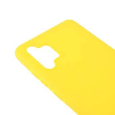 Силиконовый (TPU) чехол Deexe Matte Case для Samsung Galaxy A32 (А325) - Yellow