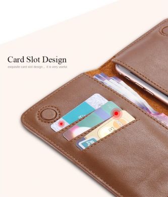 Универсальный чехол-портмоне FLOVEME Retro Wallet для смартфонов - Magenta