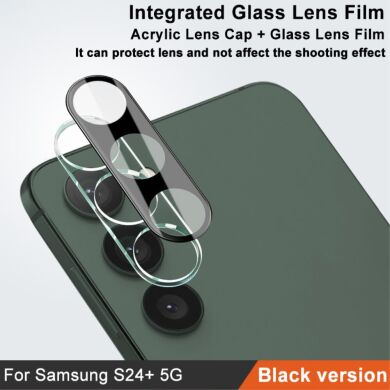 Защитное стекло на камеру IMAK Black Glass Lens для Samsung Galaxy S24 Plus - Black