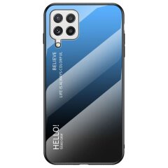 Защитный чехол Deexe Gradient Color для Samsung Galaxy A22 (A225) - Black / Blue